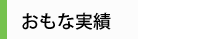 おもな実績